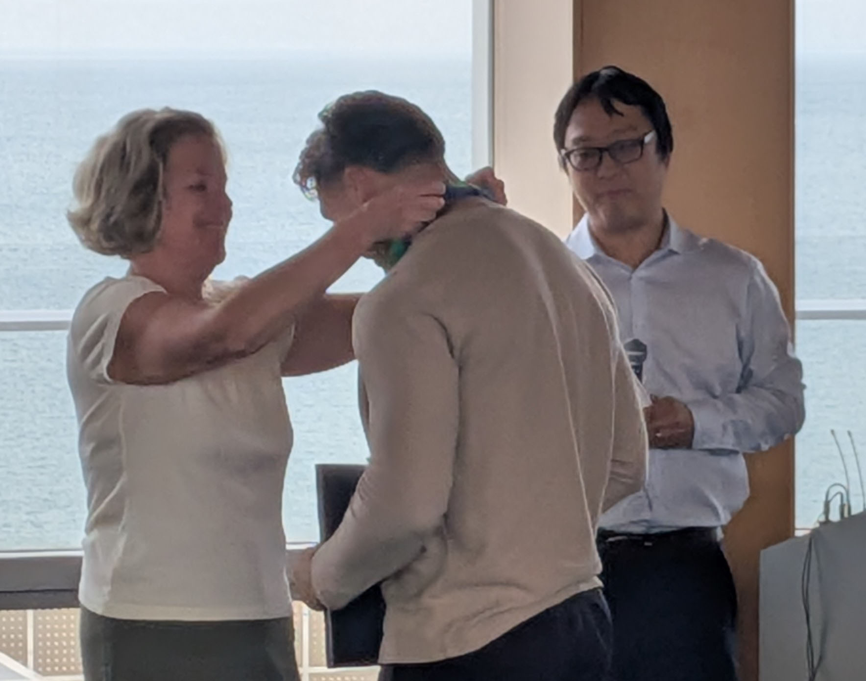 Aidan Crawford receives an award at the 2026 Philosophy and Bioethics Undergraduate Reception and Awards Ceremony
